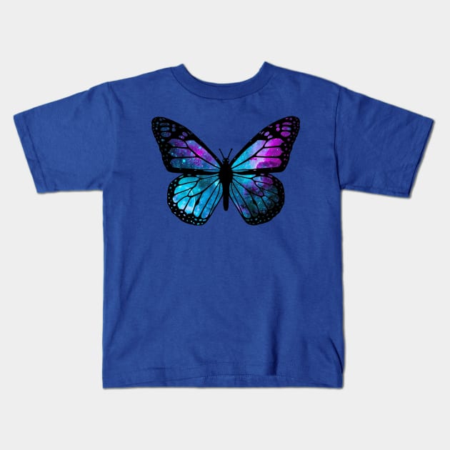 Galactic Butterfly Kids T-Shirt by ARTWORKandBEYOND